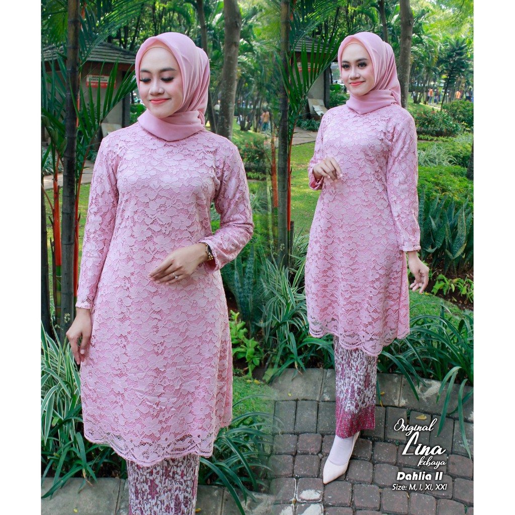 Set kebaya brokat DHALIA/kebaya gamis brukat/kebaya Kinanti/kebaya murah/rok plisket/kebaya kartini