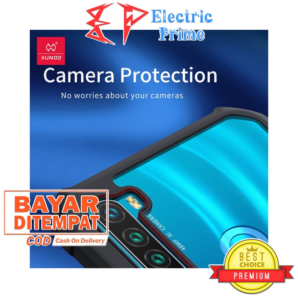 Case Xiaomi Redmi Note 8 XUNDD Casing Transparan Rubber TPU Shockproof Cover Bumper