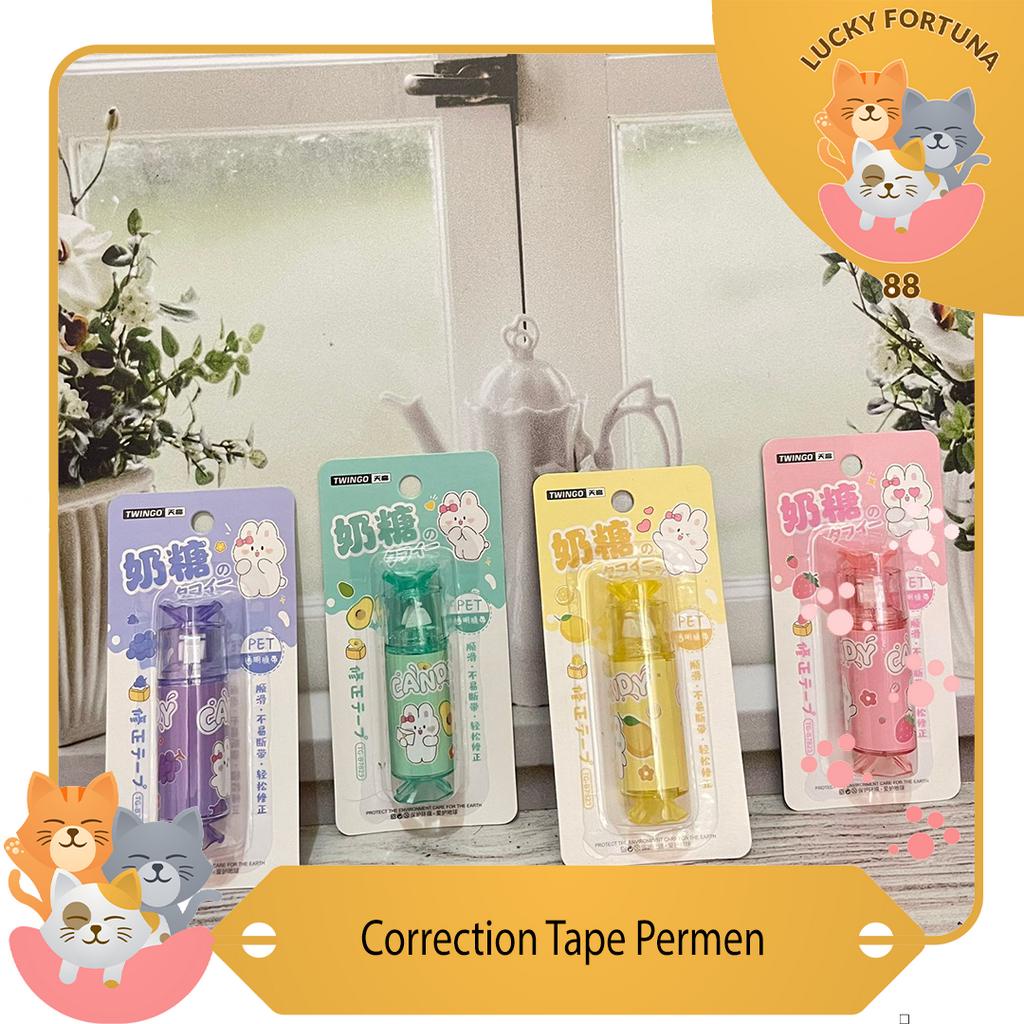 

[Luckyfortuna88] Correction Tape Bentuk Permen Correction tape dengan desain permen Correction tape lucu bentuk permen Correction tape permen bergambar Correction tape permen warna-warni Correction tape permen dengan desain imut Correction tape permen