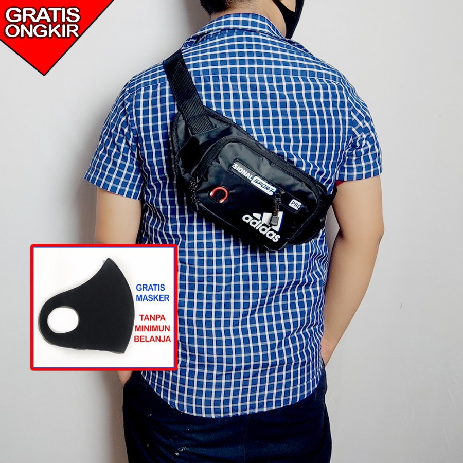 Tas Selempang Pria Waistbag WAISTBAG WATERPROOF Adidas 101
