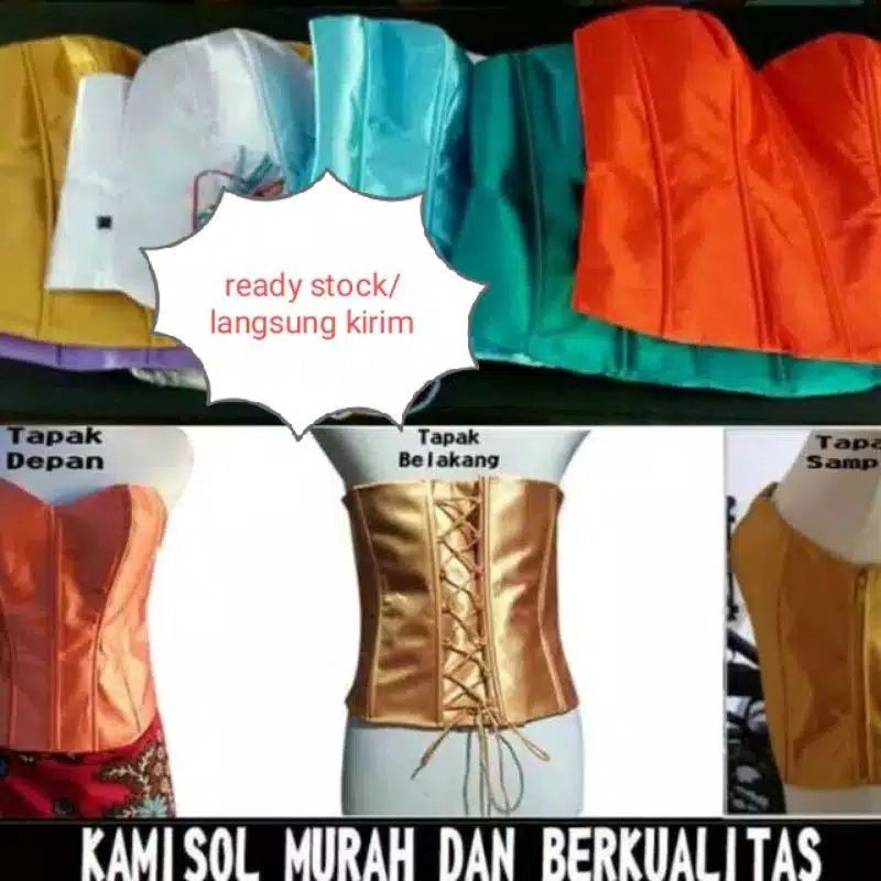 BUSTIER SATIN/KAMISOL MURAH/KEMBEN KAOS/BUSTIER MODERN