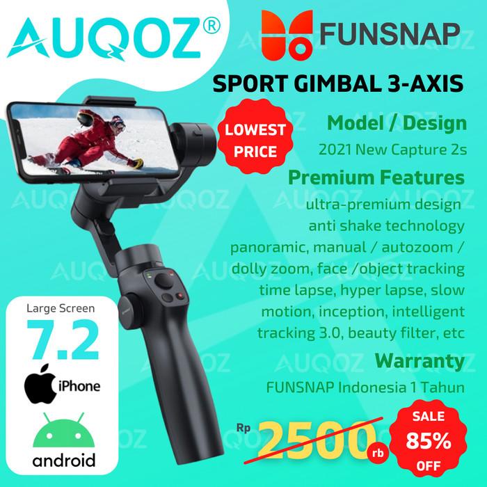 AUQOZ x Funsnap Sport Gimbal 3-Axis Stabilizer Kamera HP ActionCam