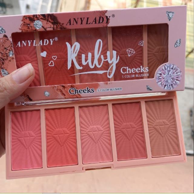 [ECER] BLUSHER ANYLADY BLUSHER CHEEKS RUBY NO.8984B