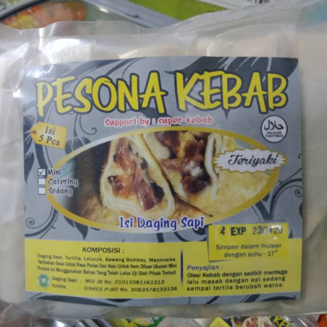 

PESONA MINI KEBAB RASA TERIYAKI ISI 5.