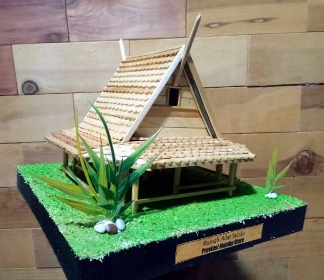Prakarya Miniatur Rumah Adat Indonesia Dari Stik Es Krim Top Shopee Indonesia
