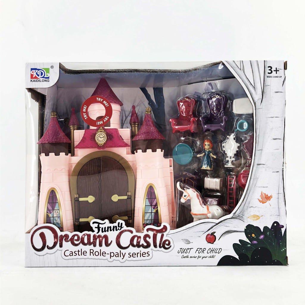 Mainan istana funny dream castle role play series Music dan Lampu