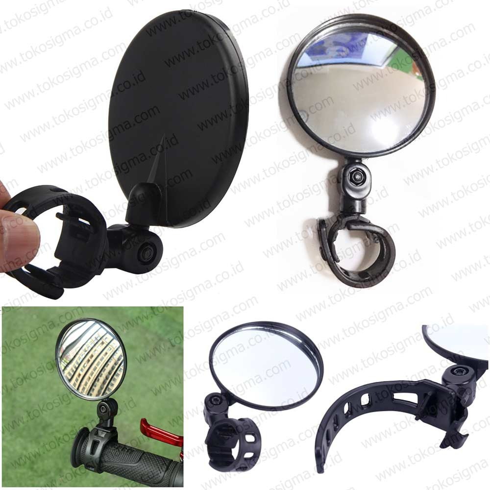 Kaca Spion Cermin Stang Sepeda Handle Bike Rear View Mirror Blindspot