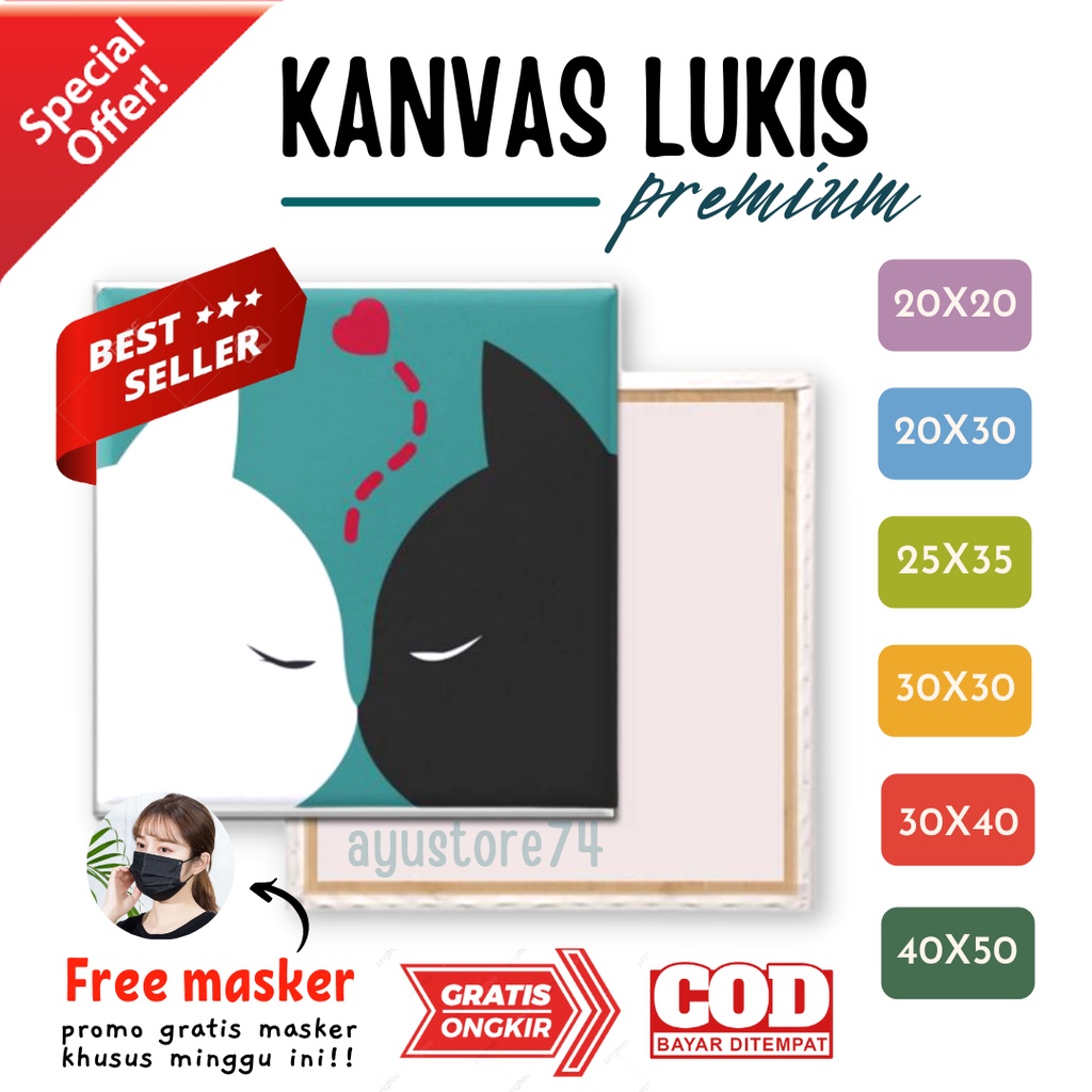 

Canvas board For Beginner 20x20/20x30/kanvas A3/ Kanvas Lukis Untuk Pemula 20x20/20x30/kanvas A3