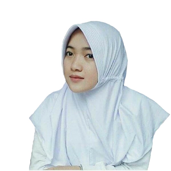 Jilbab Serut Jokowi / Hijab Instan Serut Jersey ukuran 70x75cm Ori termurah-Putih