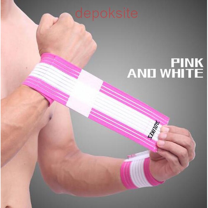 Aolikes 40CM Pelindung Cedera Tangan Elastis Elastic Bandage Wrist Hand Band Guard Gym Fitness