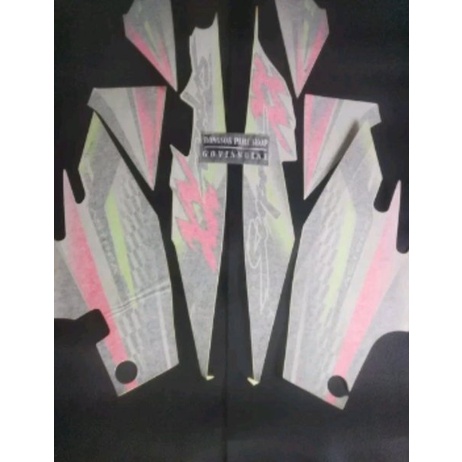 striping stiker sticker lis honda supra xx silfer silver ungu 2004 2005 original asli