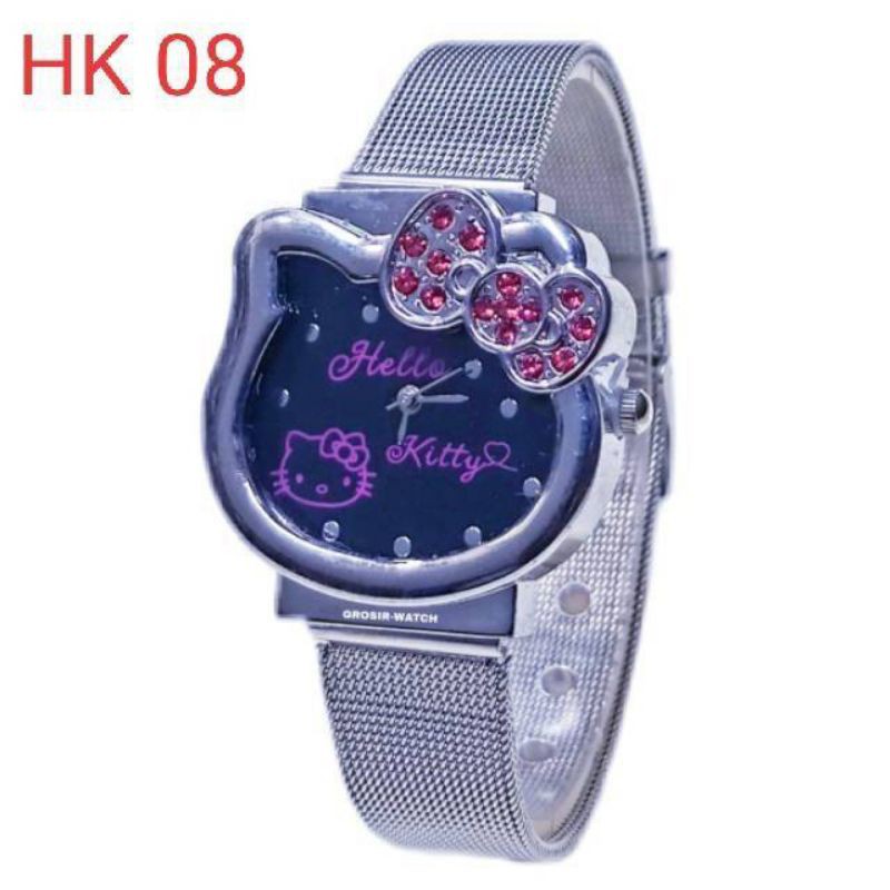 JAM TANGAN WANITA HELLO KITTY RANTAI PASIR MURAH