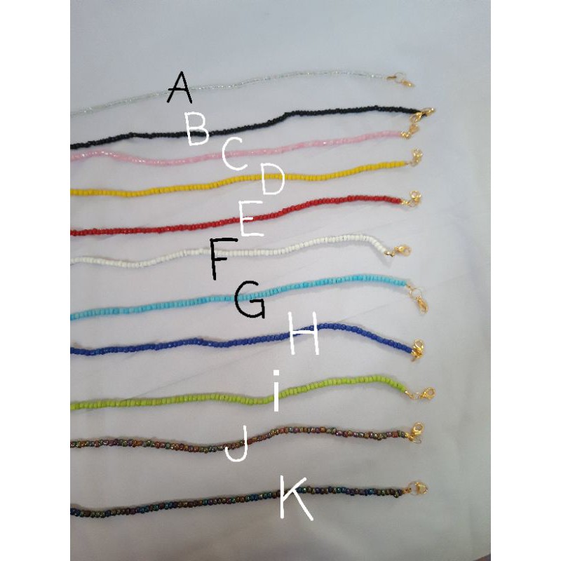 Strap Masker Manik Polos