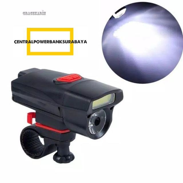 WJ-C20 LAMPU DEPAN SEPEDA COB REECHARGER NYALA TERANGWATERPROF