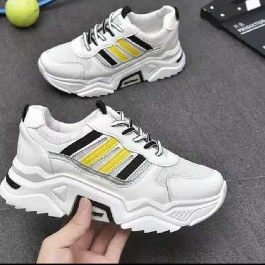 Cintiana21 (COD) #Sepatu Wanita Sneakers Wanita Sepatu Sneakers Kanvas Wanita Casual Sport Shoes Pin