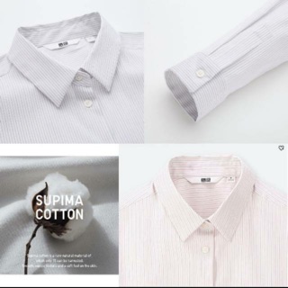 Kemeja Wanita UNIQLO  Supima Cotton shirt Shopee Indonesia