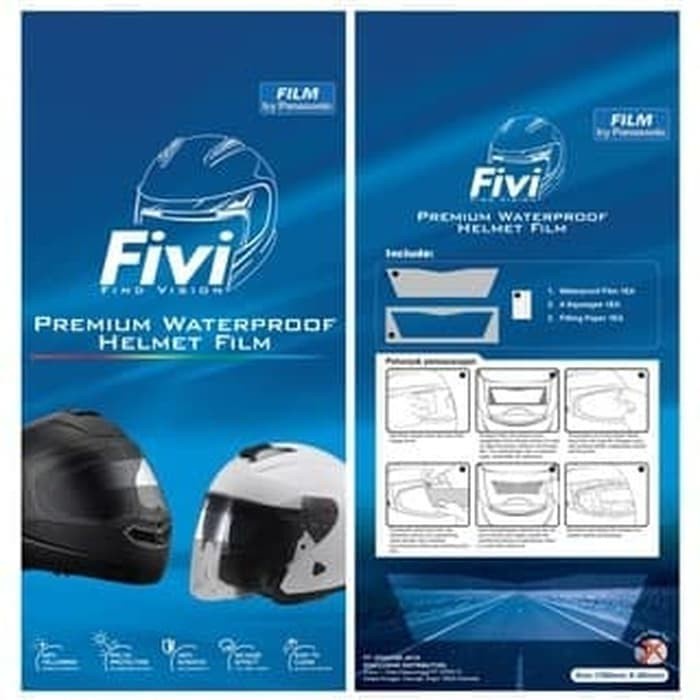 Kaca Film Helm Fivi Waterproof Anti Embun Fivi Kaca Film Helm Termurah