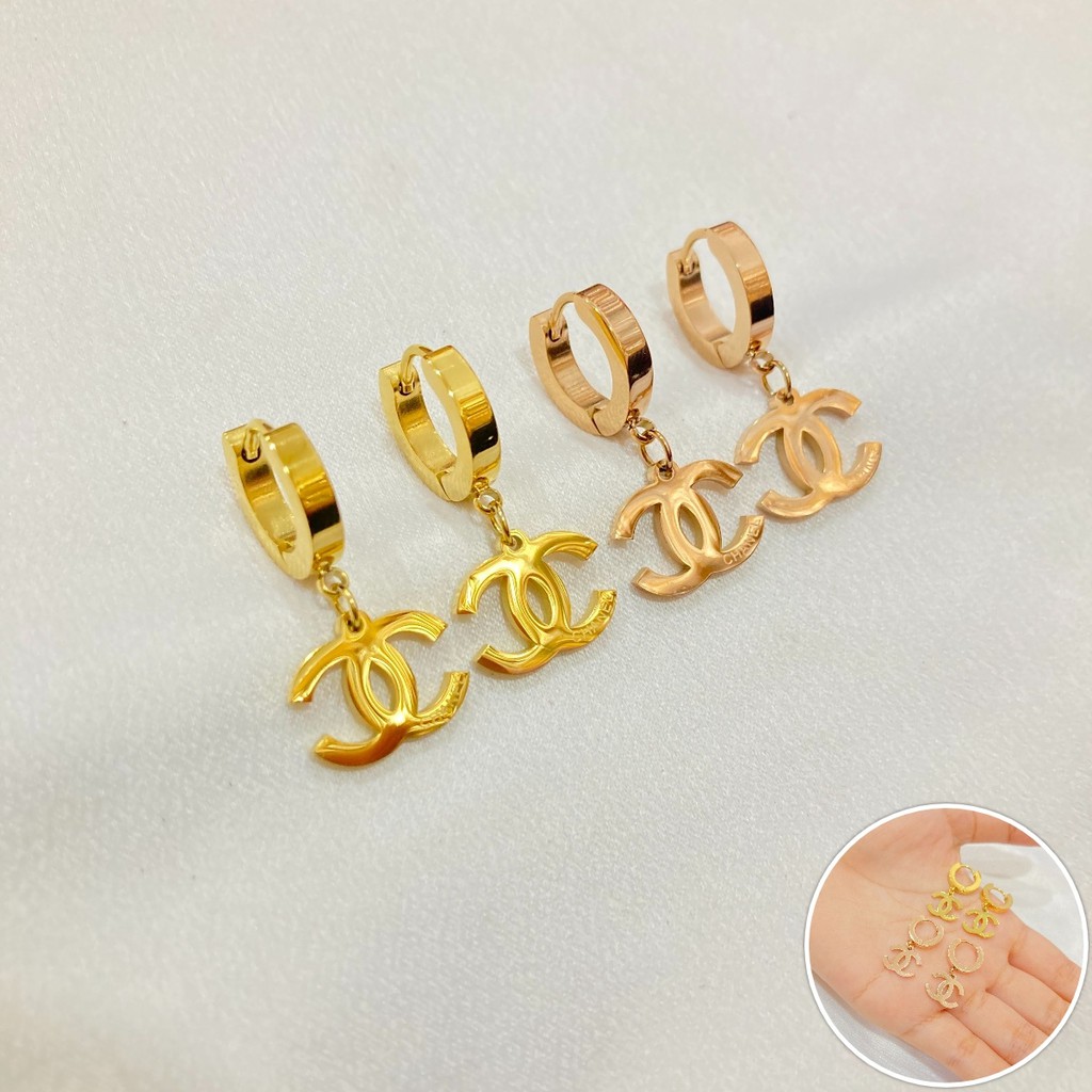 Anting Jepit Titanium Wanita Anti Karat Aksesoris Fashion AT-027