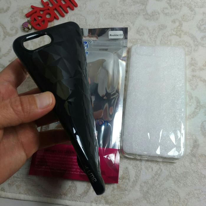 Realme C2 Case 3D Prisma Slim SoftCase Ume Vogue Series Putih