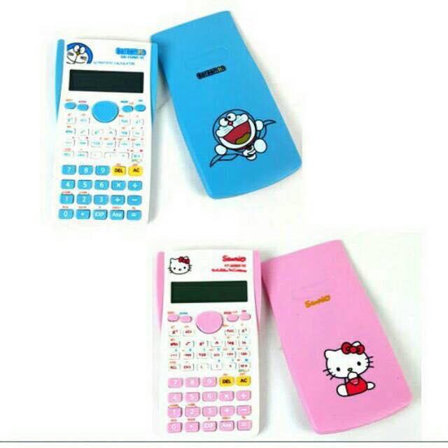 

kalkulator science ilmiah karakter hellokitty dan doraemon