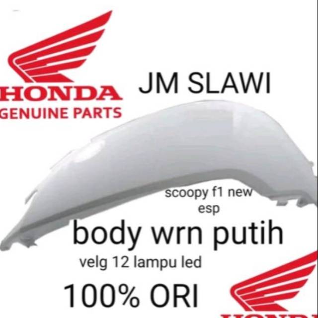 83600-K93-N00ZQ Cover body scoopy new esp putih 2017 - 2018 HARGA SATUAN ori Honda AHM