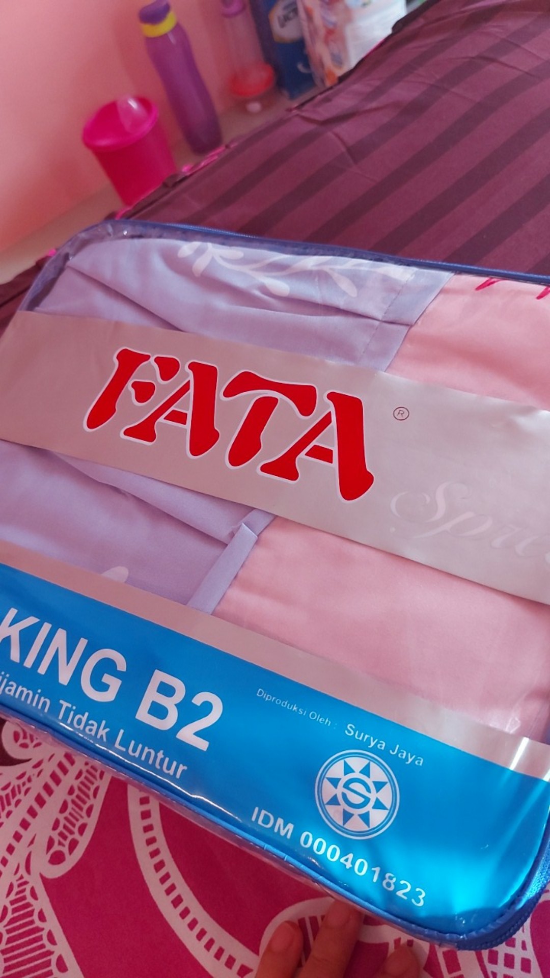 Rc Sprei Rumbai Fata  Ukuran  King 180x200cm