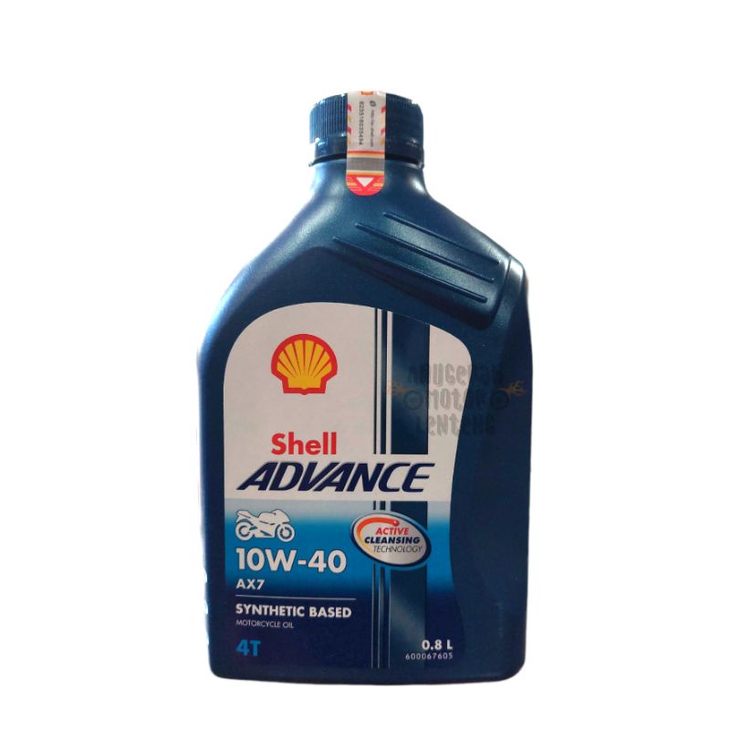 Oli Mesin Shell Advance AX7 0.8L 10W 40 4T ASLI Manual Sport