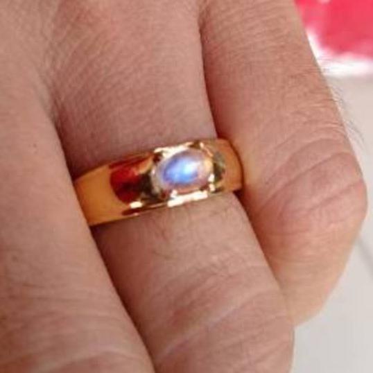 ➺ natural biduri bulan cylon klep biru kristal ✦