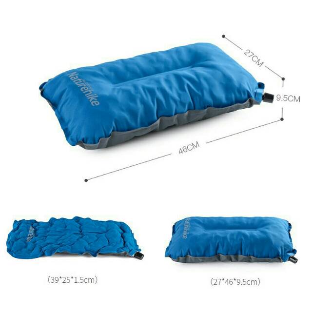 Naturehike bantal tiup otomatis lipat automatic inflatable pillow camping outdoor ultralight travel