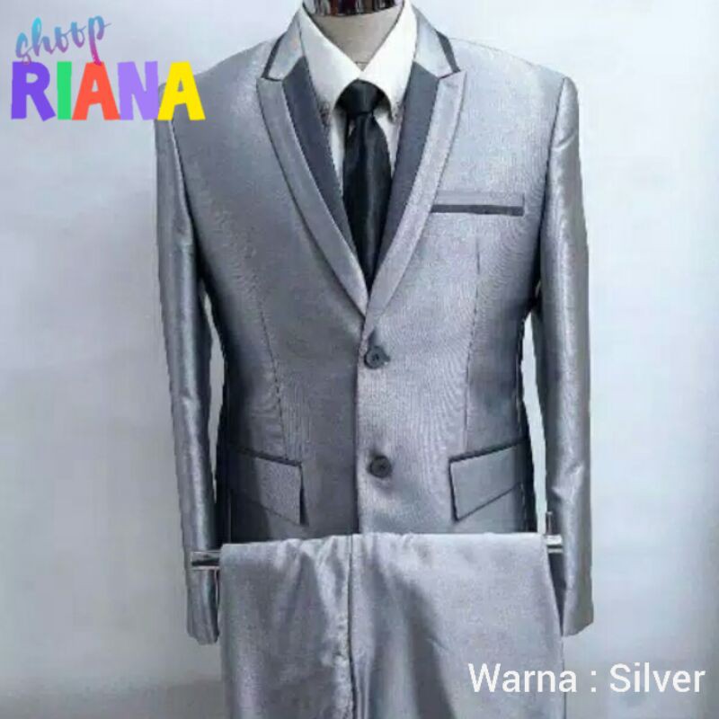 Jas Wedding Pre Order / Jas Silver / Jas Formal bahan SEMI WOOL