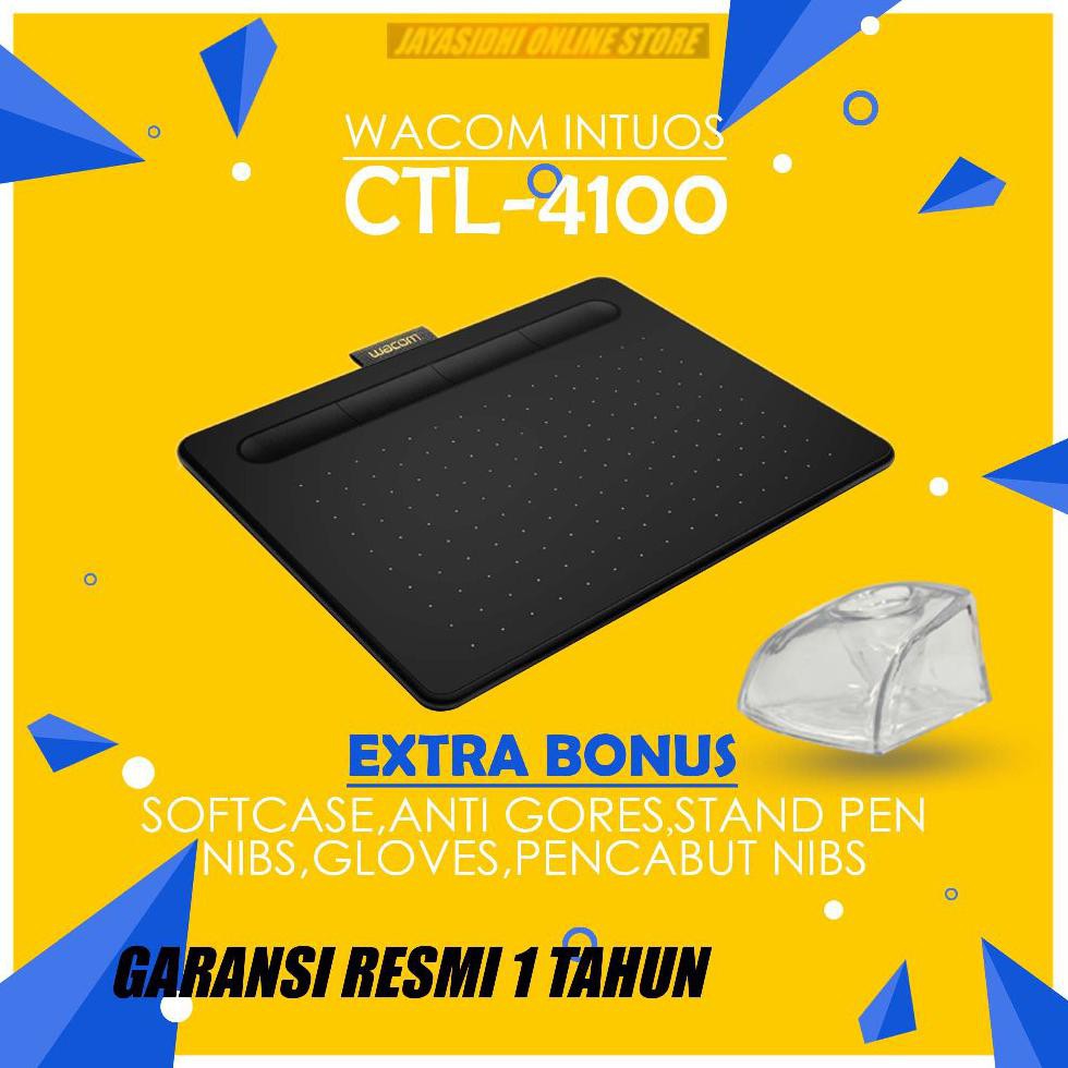

Wacom Intuos CTL 4100 Drawing Tablet Drawing Bonus Tatakan Pen