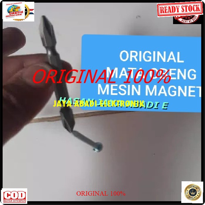 G287 MATA BOR OBENG SEKRUP KEMBANG PLUS DRIL MESIN MAGNET NEMPEL MAGNETIK ELEKTRONIK BANGUNAN BISA SEGALA JENIS MESIN BOR TANGAN BISA NEMPEL KARENA ADA MAGNET SEHINGGA MUDAH UNRUK DIGUNAKANNYA  HARGA SATUAN