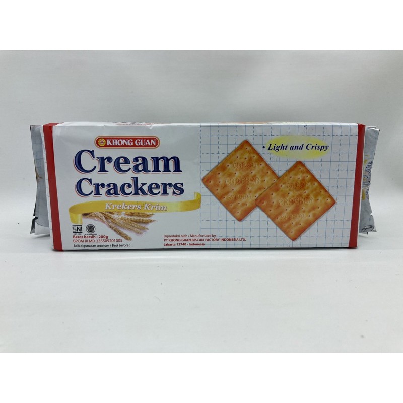 Khong Guan CREAM CRACKERS 300g barcode 8888166603400