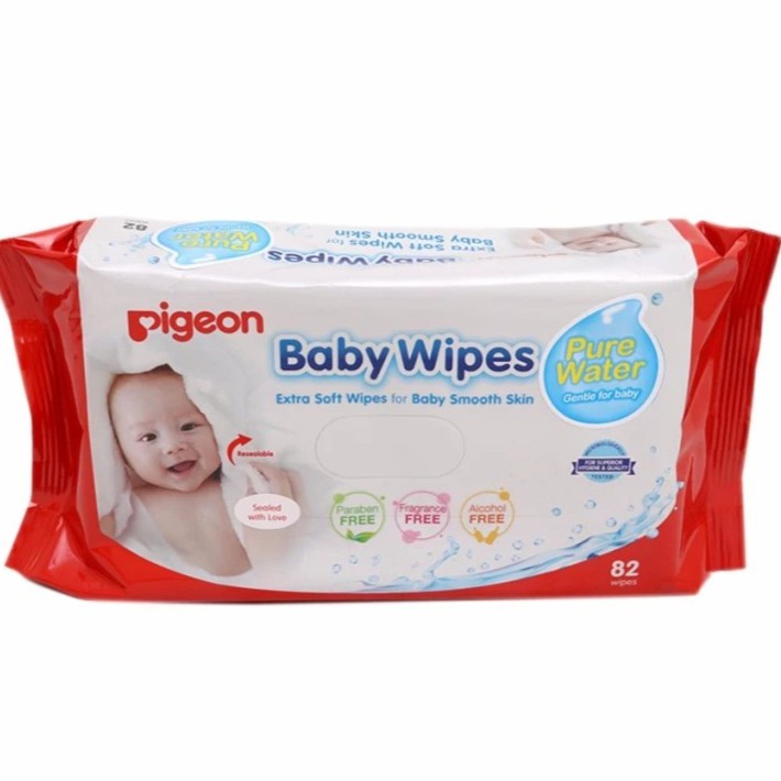 PIGEON BABY WIPES PURE WATER 50'S