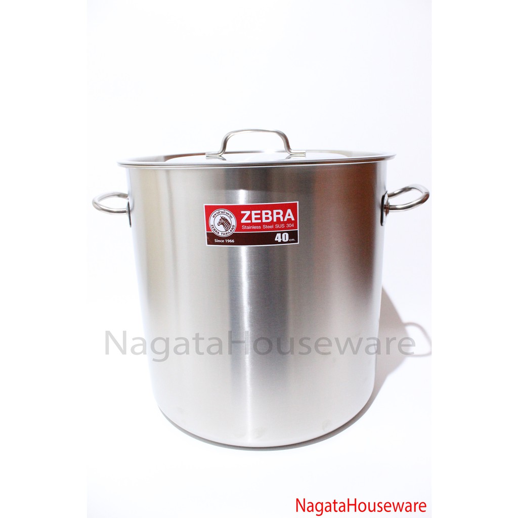 Panci Masak Besar Stainless / Panci Zebra Stenlis / Panci Stok Pot Zebra Stenles / Stock Pot Zebra 4