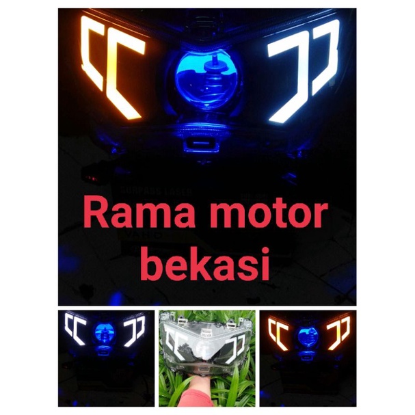 HEADLAMP NMAX 2020 ISI PROJIE BILED PAJERO DAKKAR BUKAN AES JPA VAHID