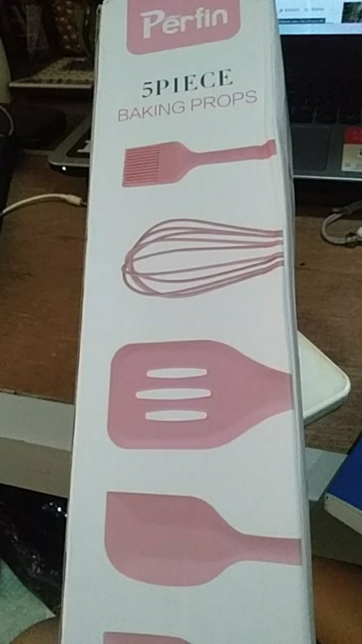 Perfin Pfkcw01/pfkcw02 Spatula Silikon Tahan Panas 5pcs Spatula Set Alat Masak Set Sutil