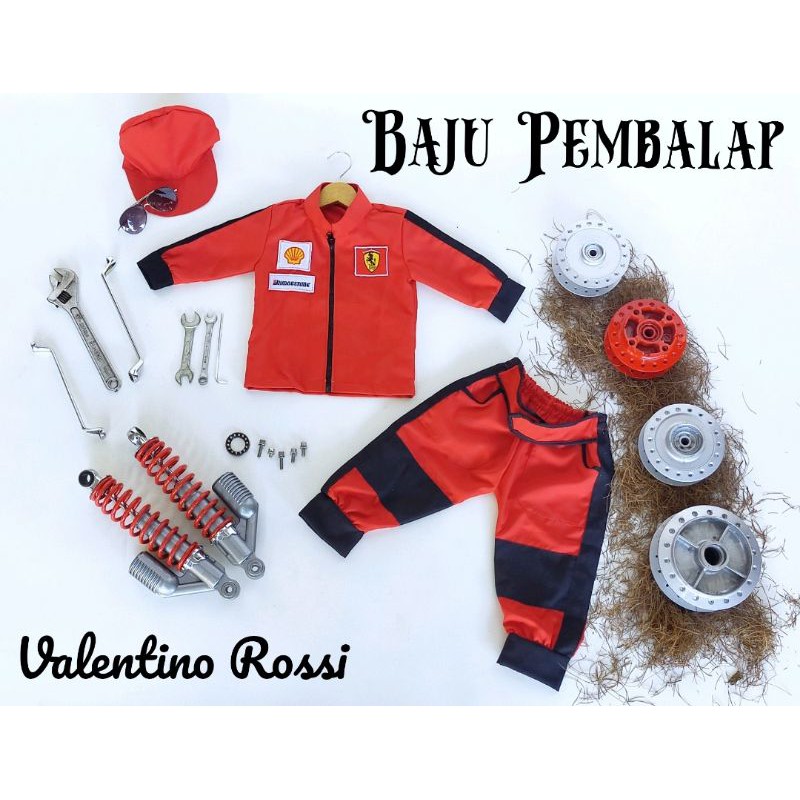 BAJU PEMBALAP NEWBORN BAYI ANAK MURAH LUCU BRANDED KEKINIAN