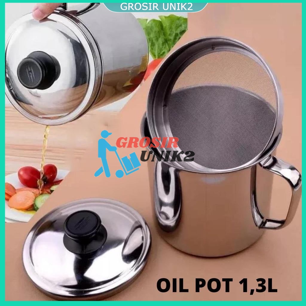 GOS A306 - OILPOT  PENYARING MINYAK OIL POT 1L SARINGAN MINYAK grosir unik
