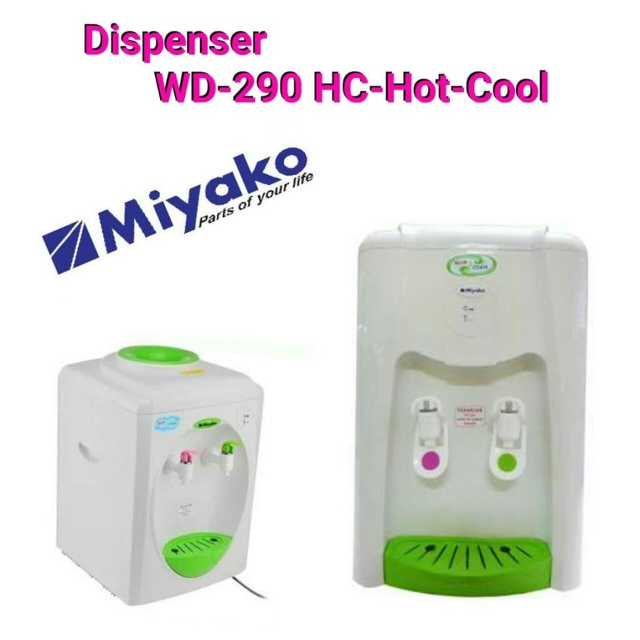 MIYAKO Dispenser / Water Dispenser WD 290 HC / PHC - Garansi Resmi 1 Tahun