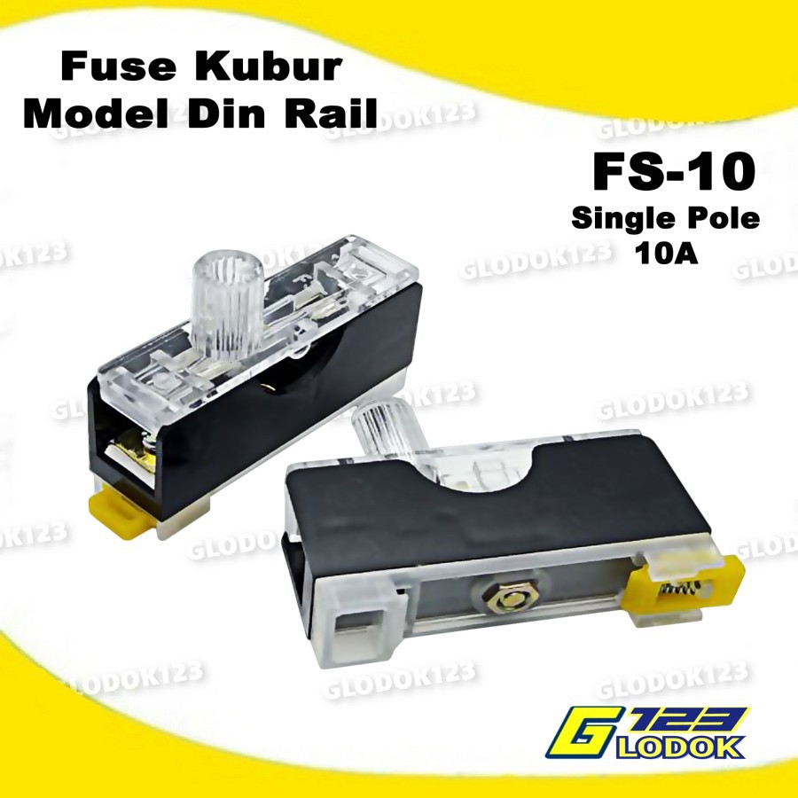 Fuse Holder/Fuse Kubur Din Rel FS-10