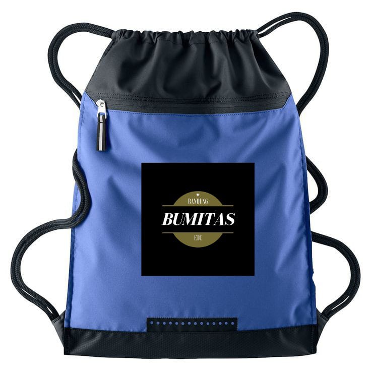 Tas Serut cowok Taslan Polos - Ransel Drawstring Bag Waterproof | Tas Serut Polos Anti air / BOLA