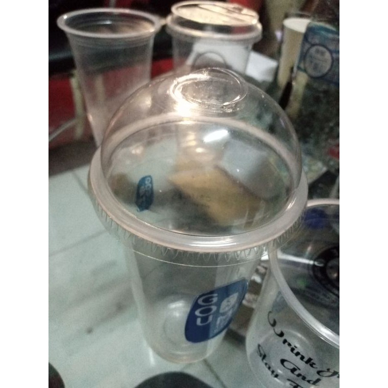 tutup dome/flat gelas cup @1000