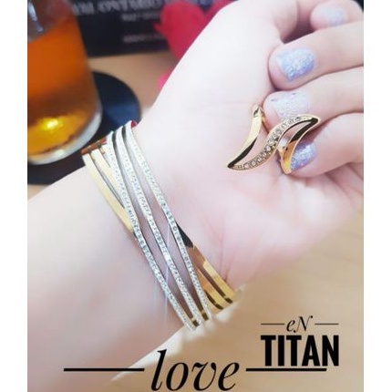 Titanium gelang cincin wanita r700