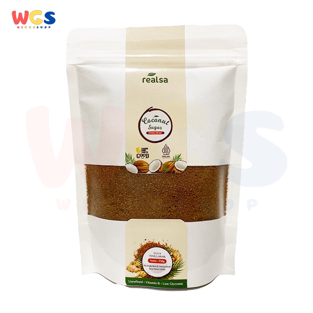 Realsa Organic Curcuma Coconut Sugar 250g - Gula Aren Temulawak