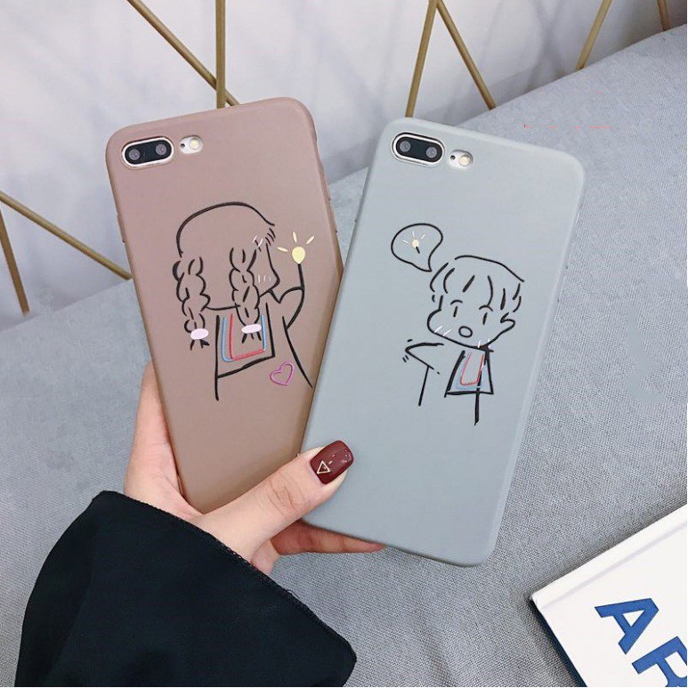 Couple Softcase Printing oppo a71 f1s f1 plus f9 a83 f11pro f7 f5 redmi 5a j6plus m20 y91 y71 y81 v9