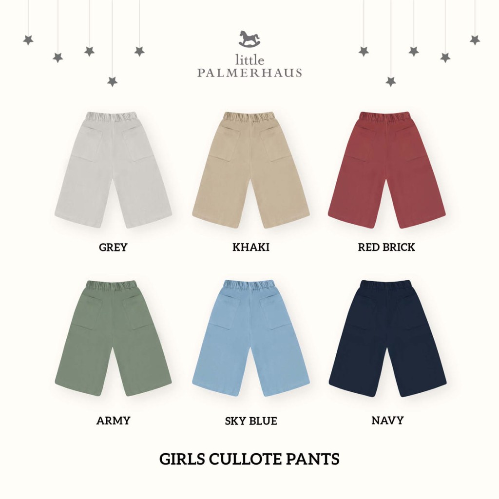 Little Palmerhaus Cullote Girls Pants | Celana Anak | Celana Kulot Anak