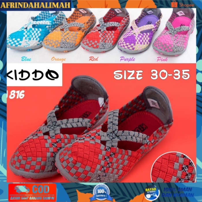 

{TERBARU} Kiddo J816 junior anak sepatu rajut ORI IMPORT