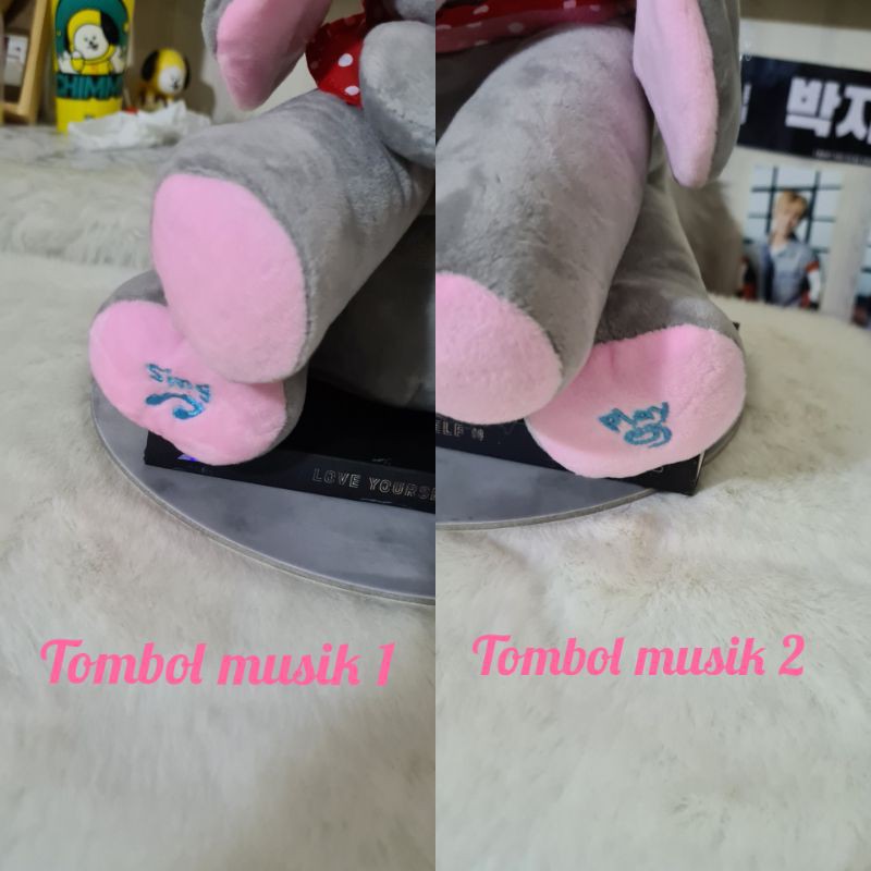 BERGARANSI BONEKA GAJAH PLUSH ELEPHANT MUSIK + BISA CILUKBA