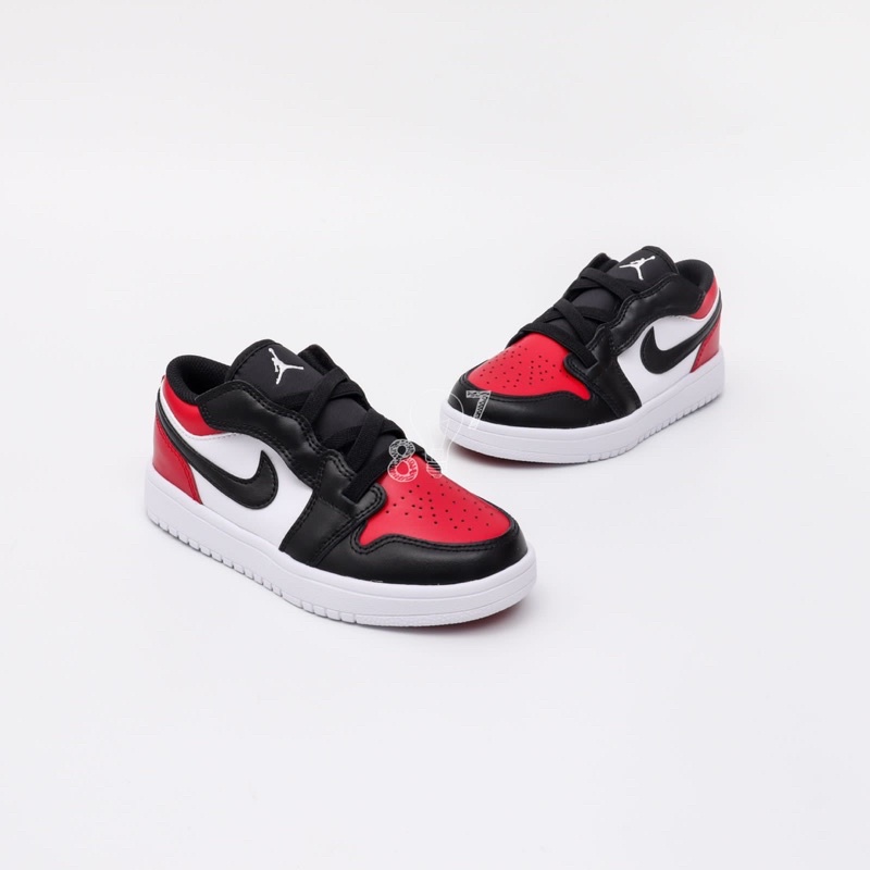 Air Jordan 1 Low Bred Toe Kids